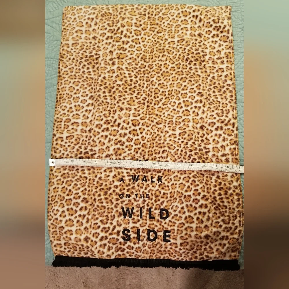 Cheetah Animal Print Bath Hand Towel